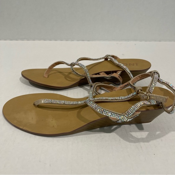 Women’s INC International Concepts Madge Silver Rhinestone Sandals Size 10.5! - Picture 4 of 9
